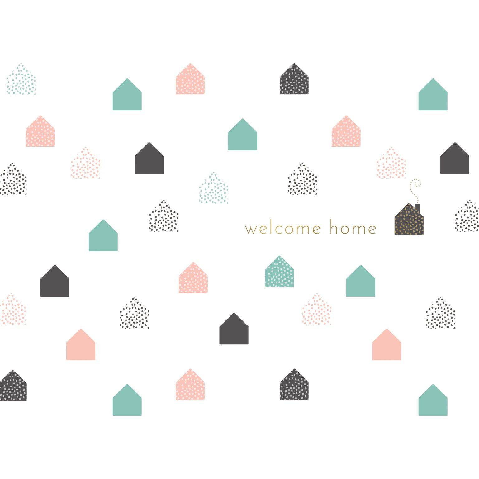 Pictura "From Me To You" new home greeting card with floral design and heartfelt message on white card stock.